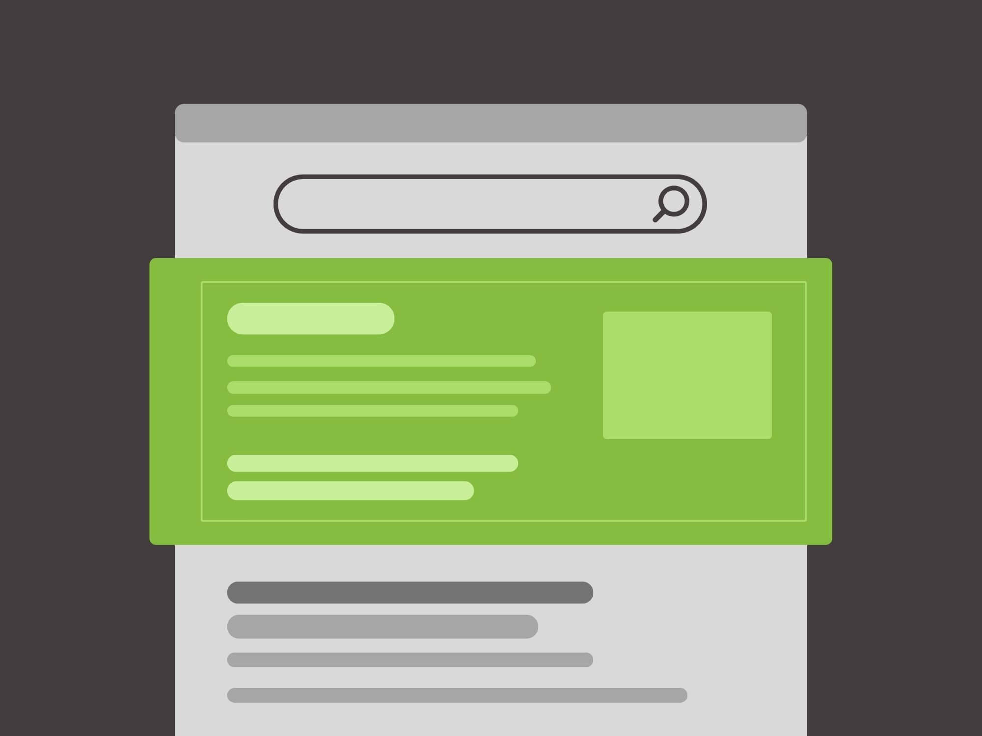 Feature Snippet example