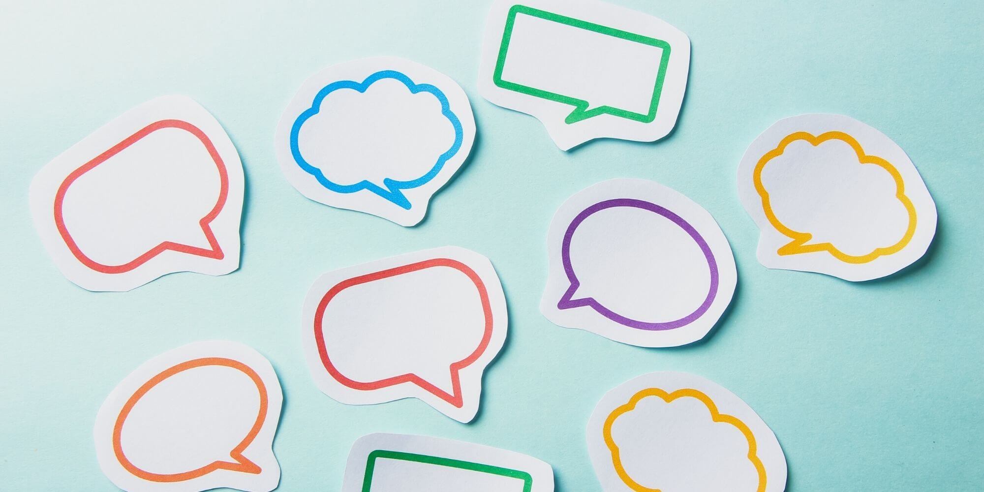 graphic of speech bubbles