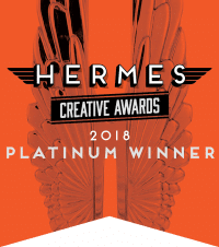 hermes creative awards 2018 platinum winner logo