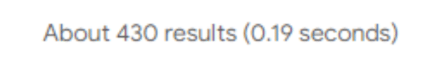 Example of collated results on Google listings