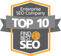 enterprise seo company top 10 award logo