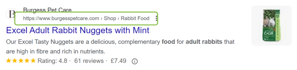 Breadcrumb example